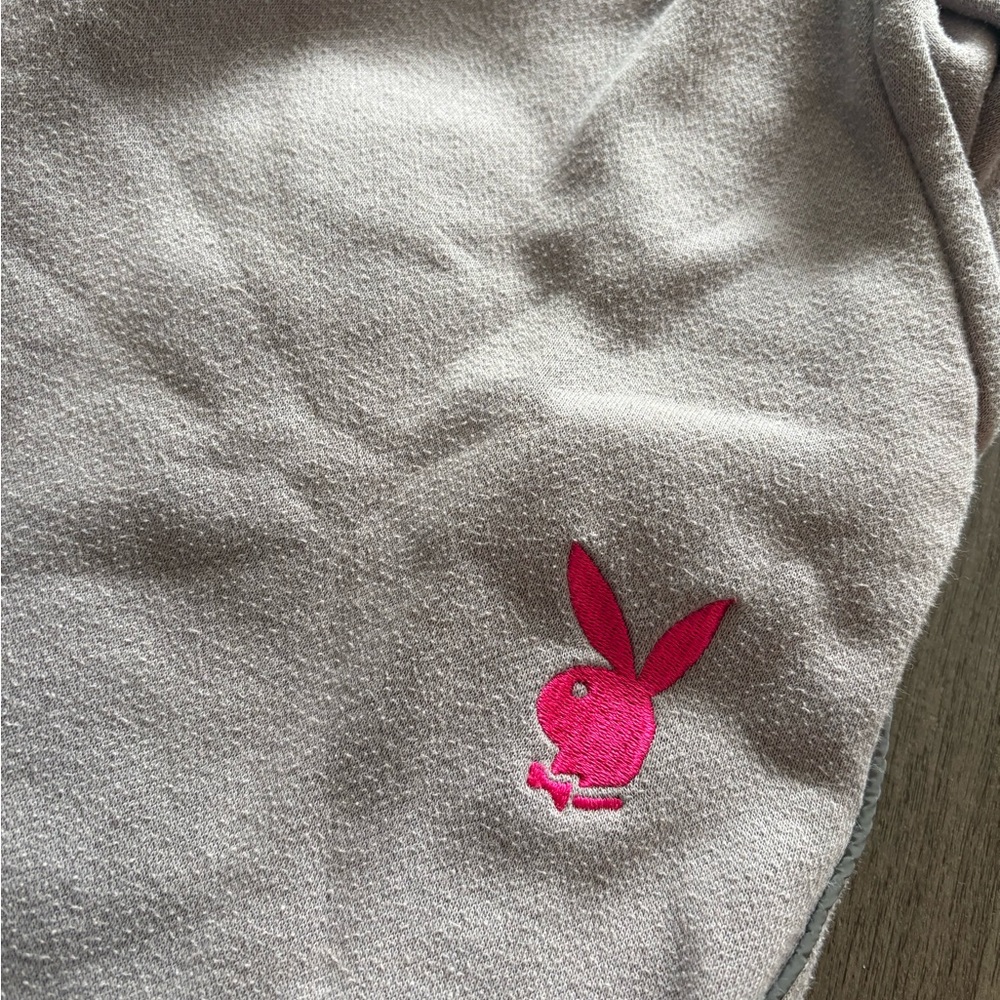 PLAYBOY Light Purple Sweatpants with Pink Logo